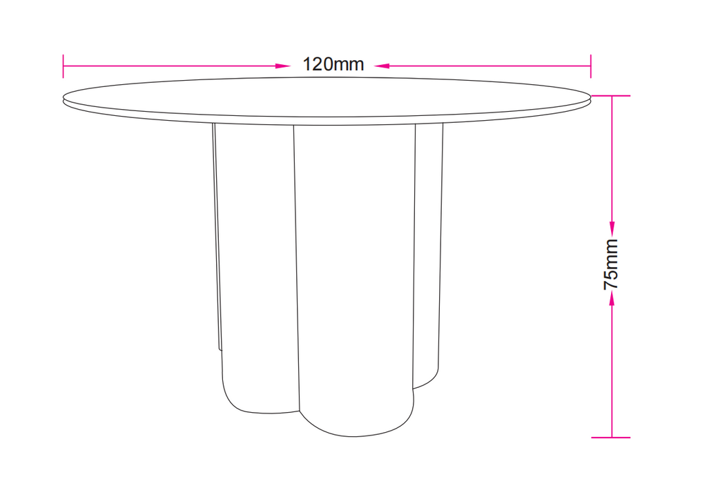 Table à manger HALO – Céramique effet travertin & pied noyer