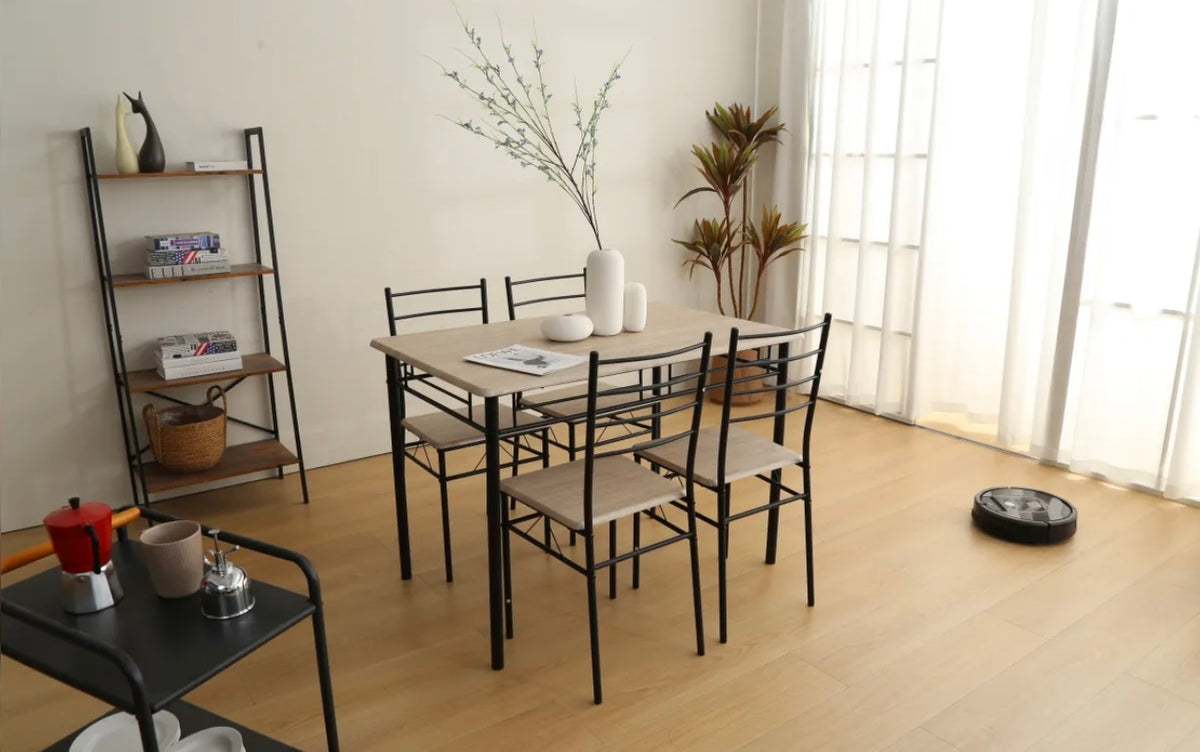 ENSEMBLE TABLE 4 CHAISES TUTI CHENE GRIFFÉ