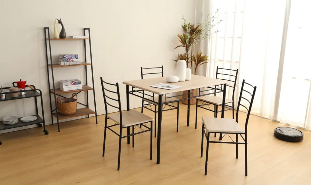 ENSEMBLE TABLE 4 CHAISES TUTI CHENE GRIFFÉ
