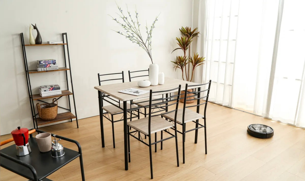 ENSEMBLE TABLE 4 CHAISES TUTI CHENE GRIFFÉ