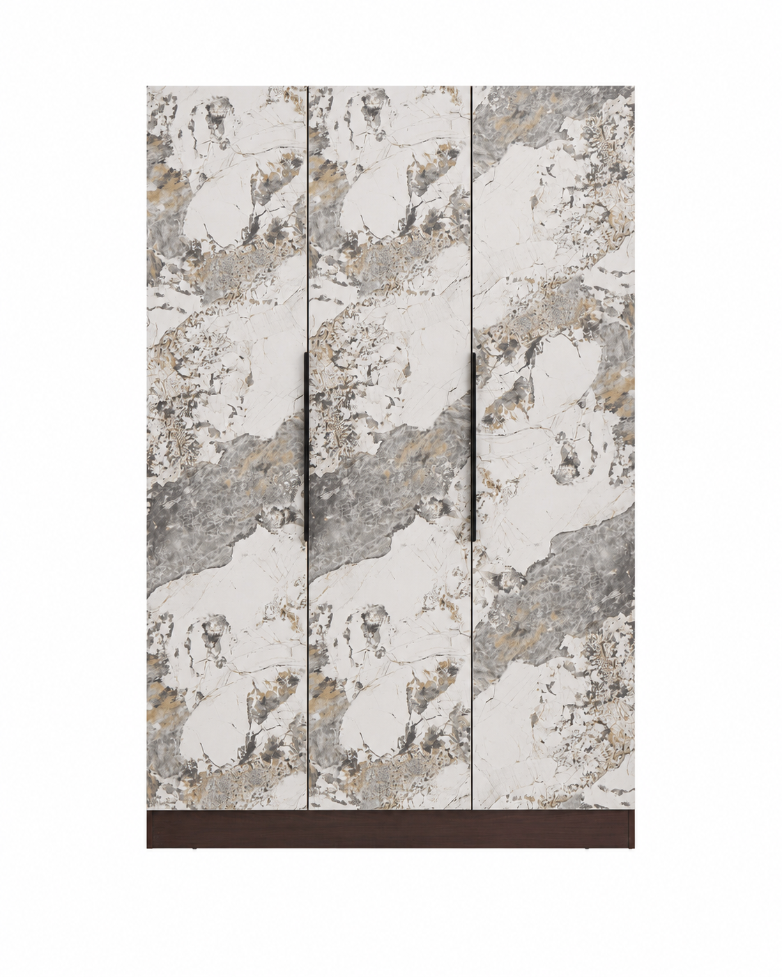 ARMOIRE 3 PORTES RAYAN EFFET NOYER