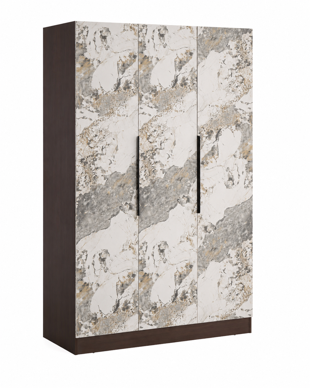 ARMOIRE 3 PORTES RAYAN EFFET NOYER