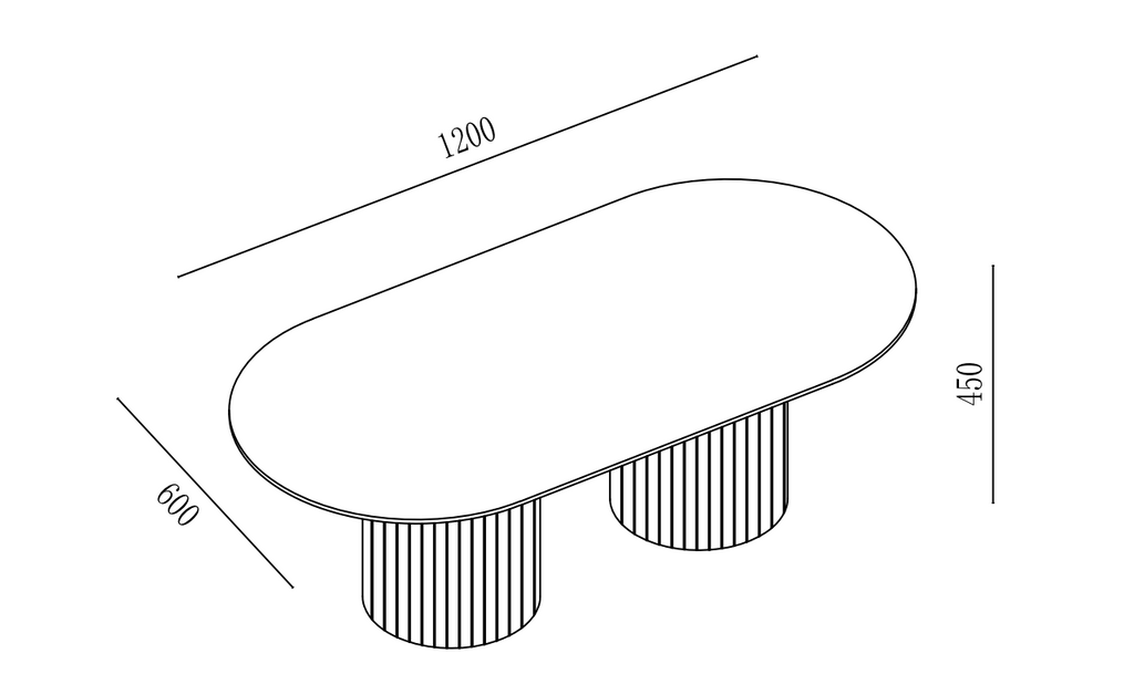 TABLE BASSE KEYSHA PIEDS EFFET TRAVERTIN CERAMIQUE BRILLANT