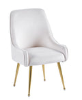 Chaise LUXURY GOLD velours BEIGE, ROSE, ANTHRACITE, GRIS
