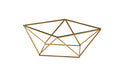 Table Basse carrée ALINA Gold XXLverre 100x100x45 cm