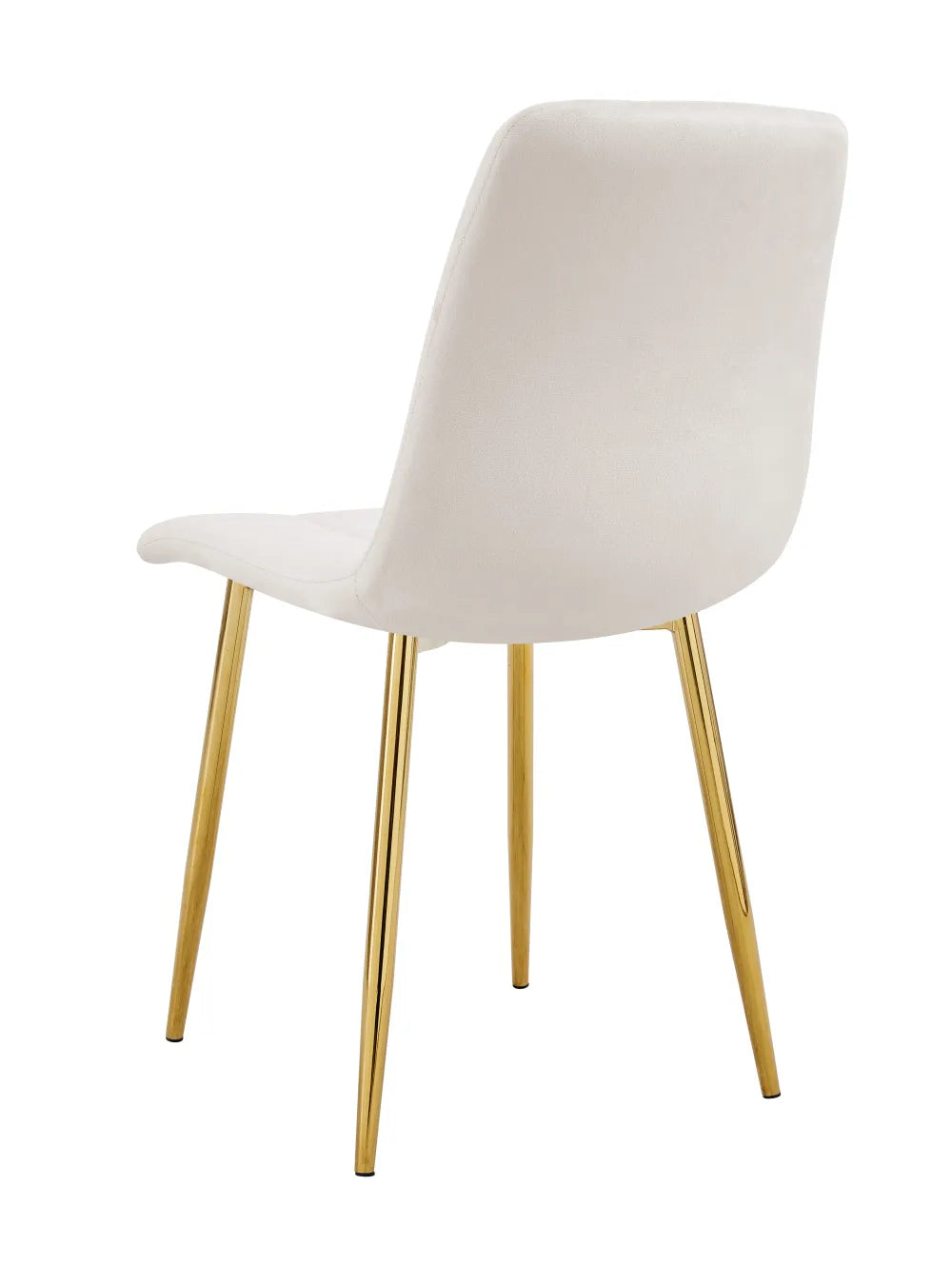 Chaise ELISA pied GOLD velours BEIGE, TAUPE, GRIS, ANTHRACITE et NOIR