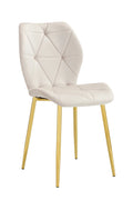Chaise COQUILLAGE PIED GOLD BEIGE, TAUPE, ANTHRACITE, NOIR, VERT SAPIN