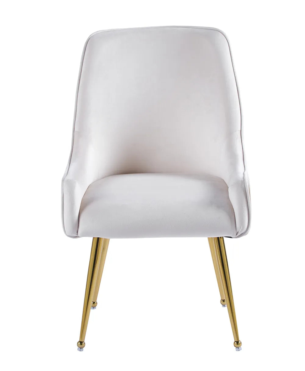 Chaise LUXURY GOLD velours BEIGE, ROSE, ANTHRACITE, GRIS