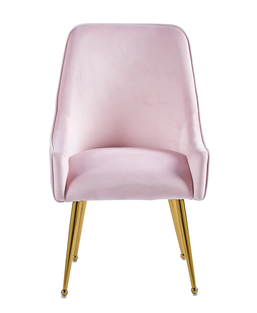 Chaise LUXURY GOLD velours BEIGE, ROSE, ANTHRACITE, GRIS