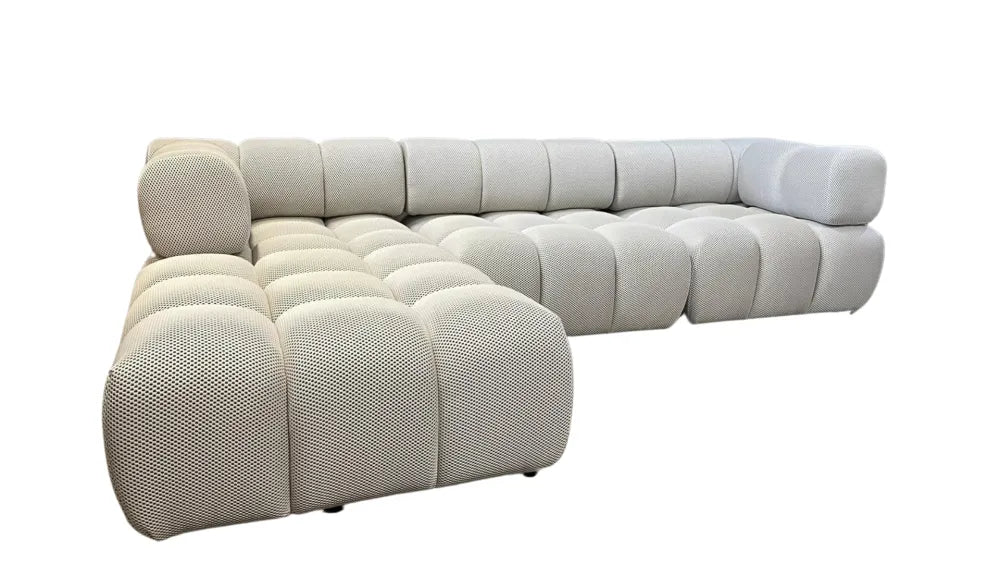 Canapé RITZ MODULABLE 3 + 1 3D BEIGE ET NOIR