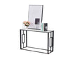 Console SOPHIE métal 120x40x78 cm #couleur_marbré-blanc