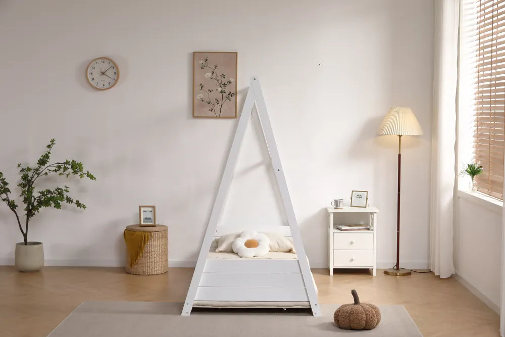 Lit pour enfant TIPI 90x190CM #couleur_blanc