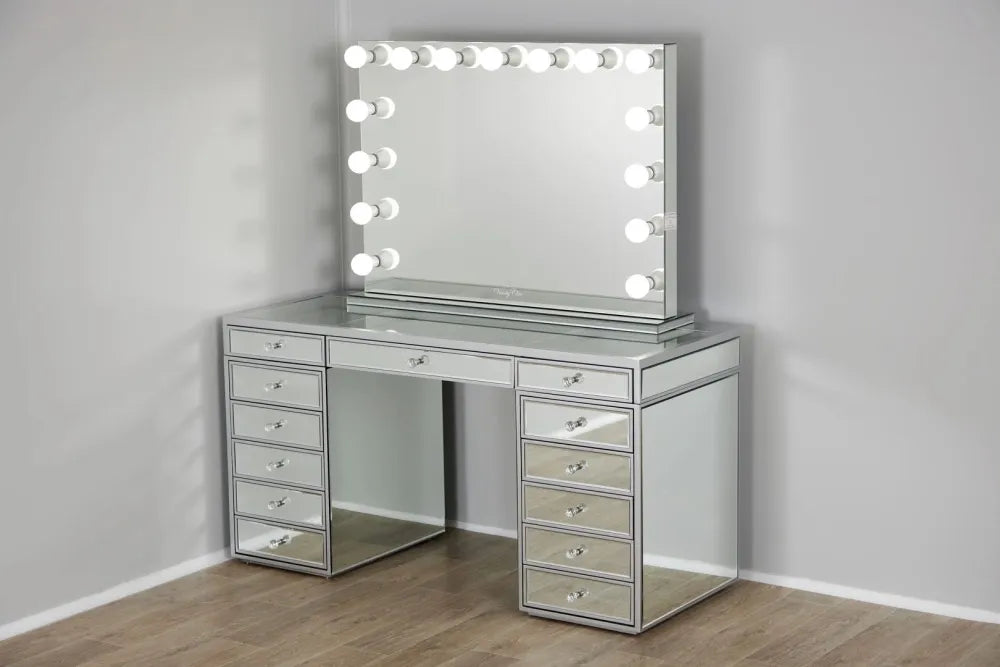 Miroir rectangle BLUETOOTH avec ENCEINTE ET LED 110x20x80cm