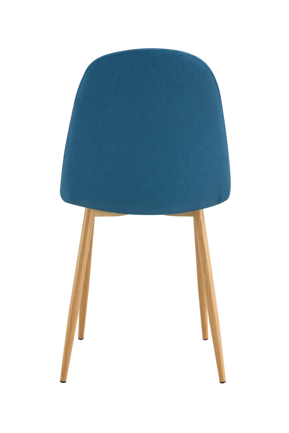 Chaise SCANDINAVE pied BOIS tissu BLEU CANARD