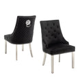 Chaise LION MATELASSEE CHROME NOIR, BEIGE, ANTHRACITE, MOKA, GRIS