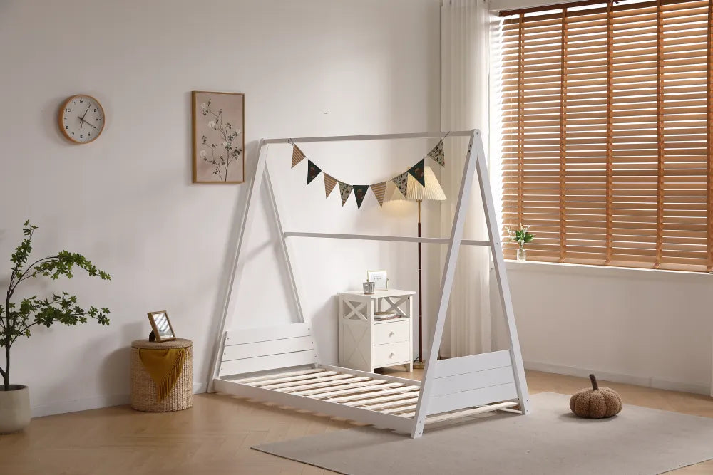 Lit pour enfant TIPI 90x190CM #couleur_blanc