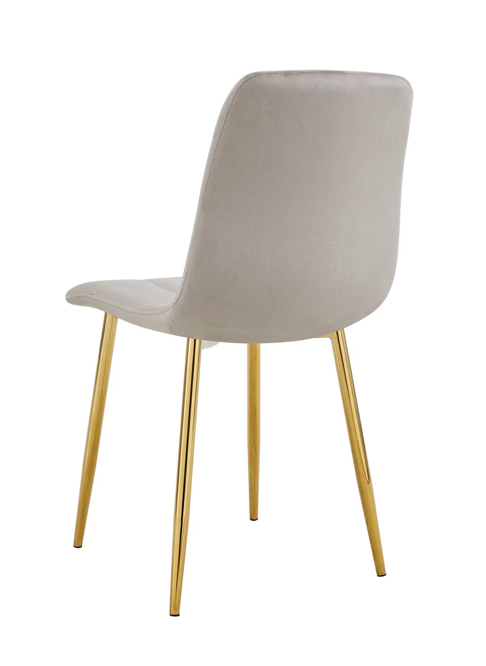Chaise ELISA pied GOLD velours BEIGE, TAUPE, GRIS, ANTHRACITE et NOIR
