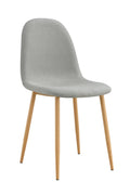 Chaise SCANDINAVE pied BOIS tissu GRIS