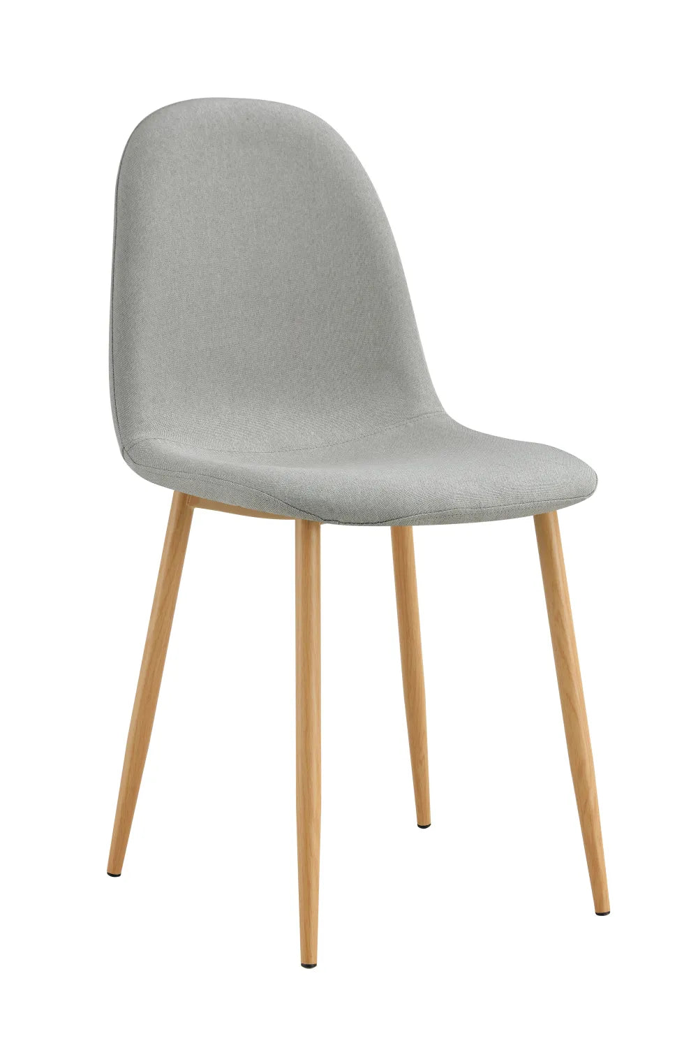 Chaise SCANDINAVE pied BOIS tissu GRIS