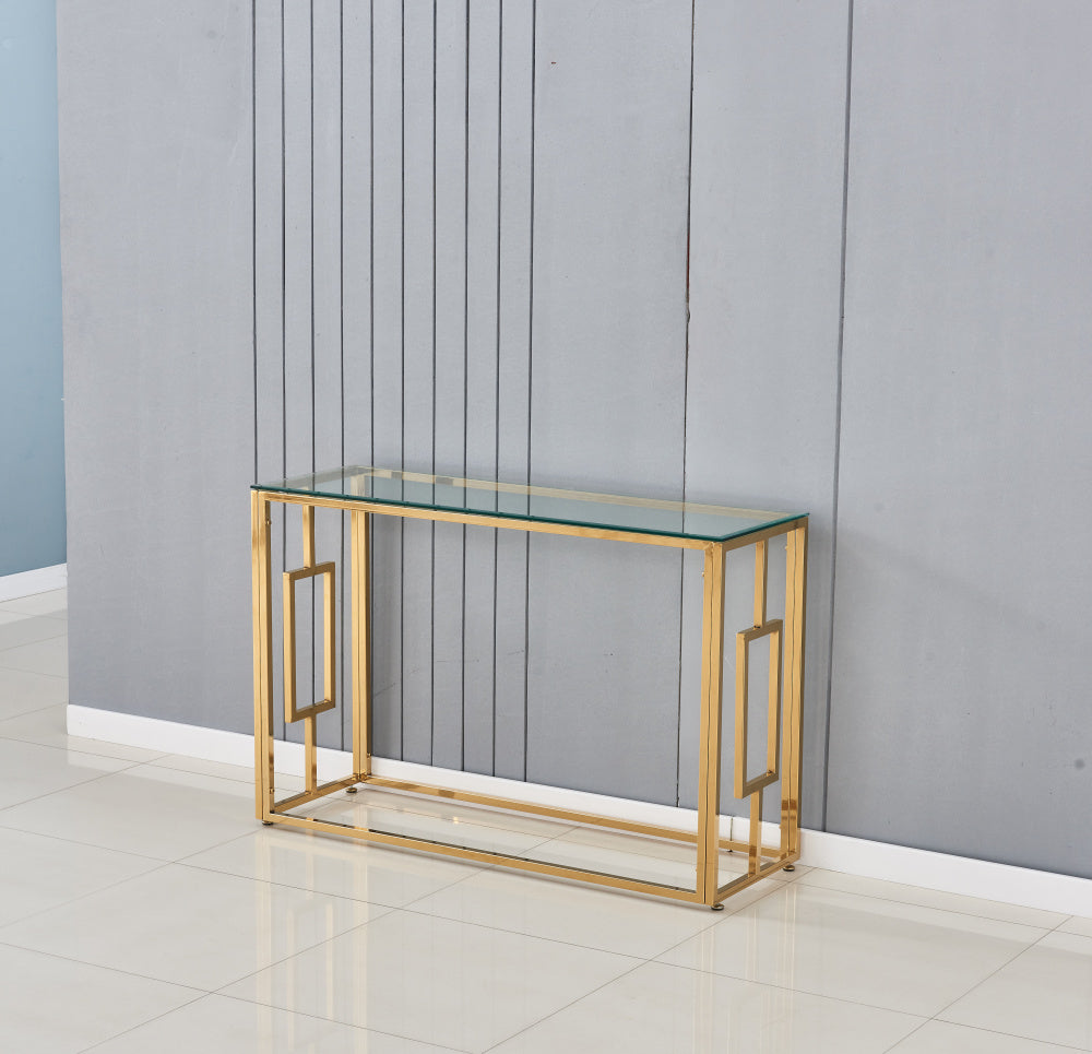 Console SOPHIE gold 120x40x78 cm #couleur_transparent