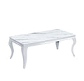 Table basse BAROQUE Chrome  120x60x45 cm