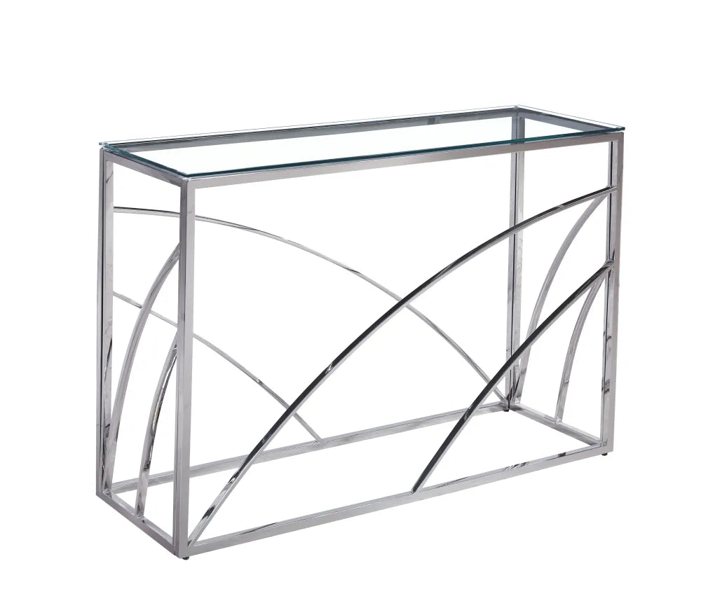 Console CALVIN CHROME TRANSPARENT 120x40x78cm