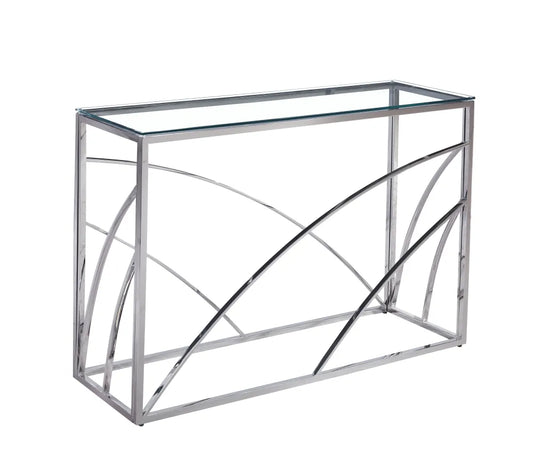 Console CALVIN CHROME TRANSPARENT 120x40x78cm