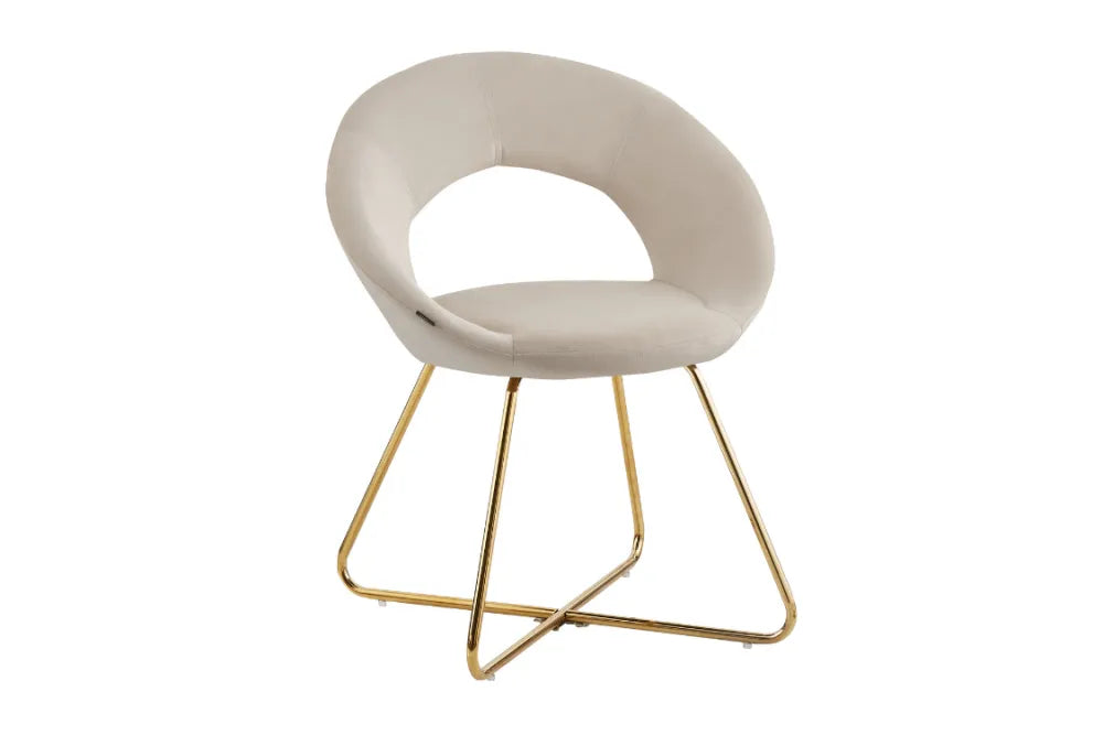 Chaise BUBBLE GOLD BLEU, BEIGE, GRIS, ECRU et MOKA