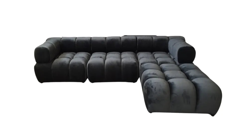 Canapé RITZ MODULABLE 3 + 1 3D BEIGE ET NOIR