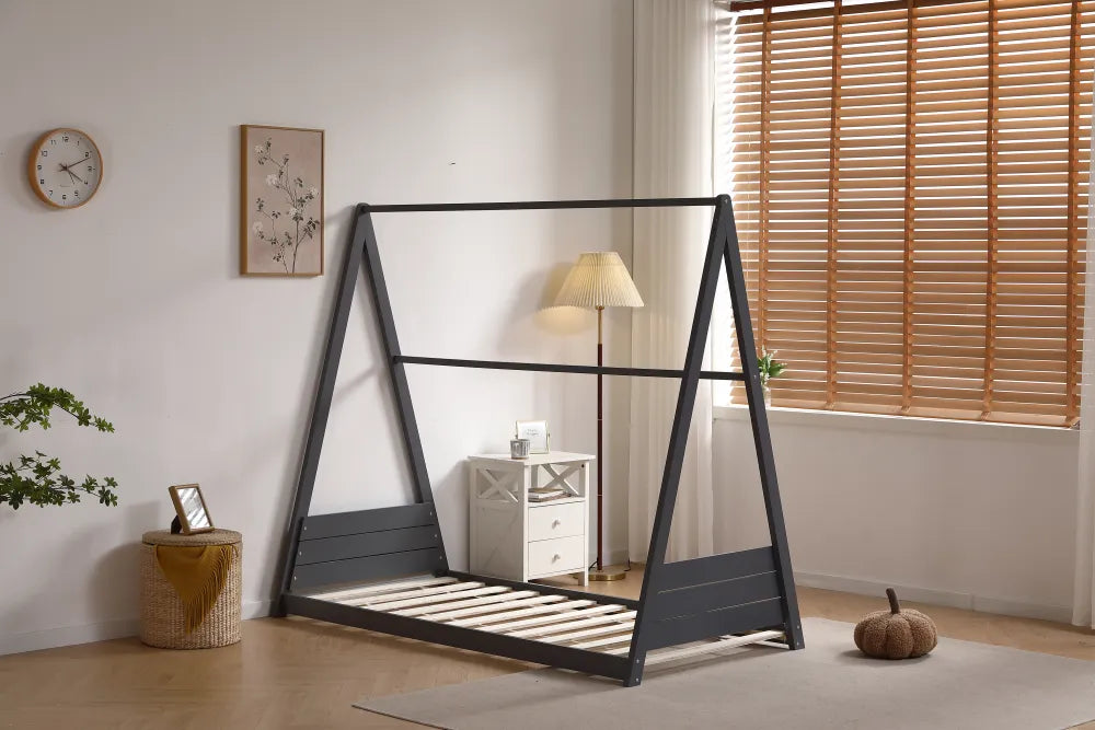 Lit pour enfant TIPI 90x190CM #couleur_gris
