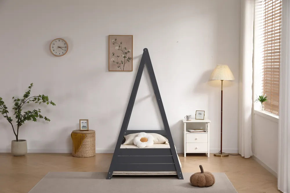 Lit pour enfant TIPI 90x190CM #couleur_gris