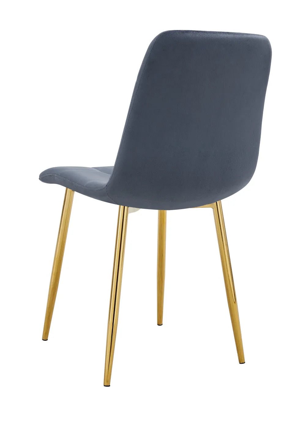 Chaise ELISA pied GOLD velours BEIGE, TAUPE, GRIS, ANTHRACITE et NOIR