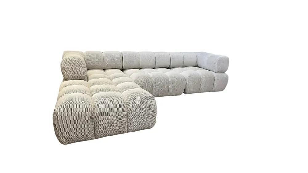 Canapé RITZ MODULABLE 3 + 1 3D BEIGE ET NOIR