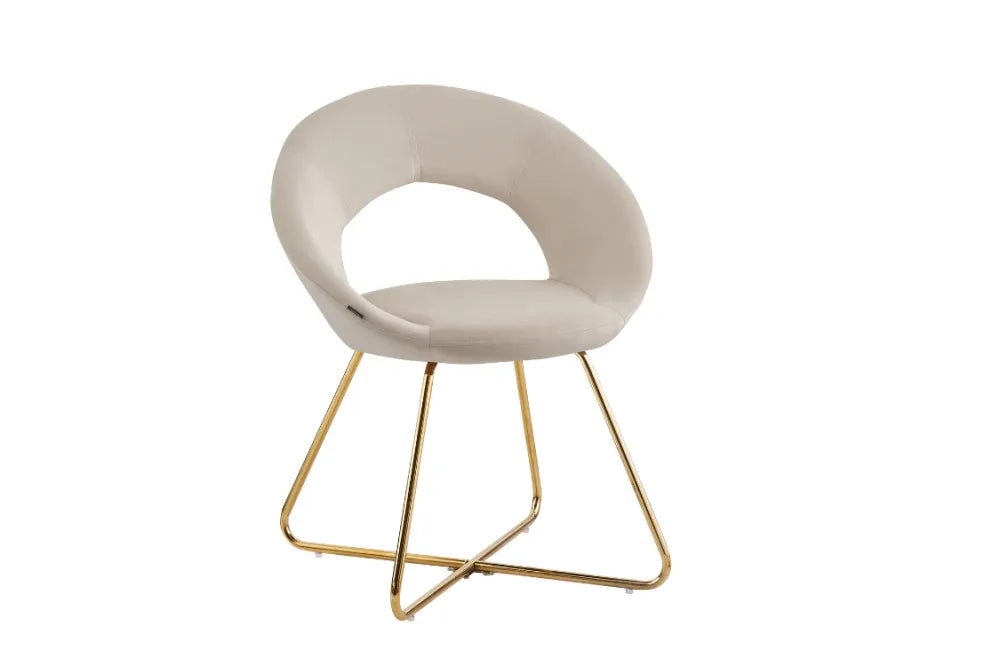 Chaise BUBBLE GOLD BLEU, BEIGE, GRIS, ECRU et MOKA