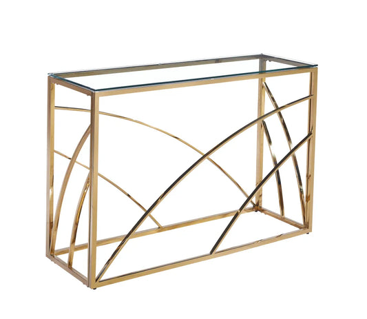 Console CALVIN gold transparent 120x40x78cm