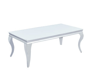 Table basse BAROQUE Chrome  120x60x45 cm