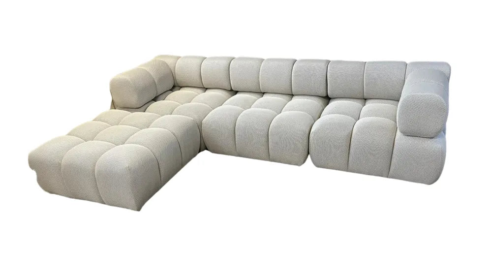 Canapé RITZ MODULABLE 3 + 1 3D BEIGE ET NOIR