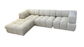 Canapé RITZ MODULABLE 3 + 1 3D BEIGE ET NOIR