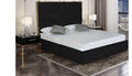 Lit GOLD MARK simili cuir NOIR 160x200cm