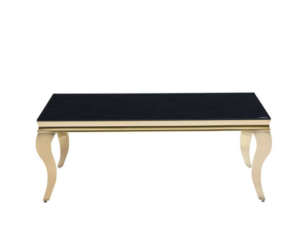 Table basse BAROQUE Gold  120x60x45 cm #couleur_noir