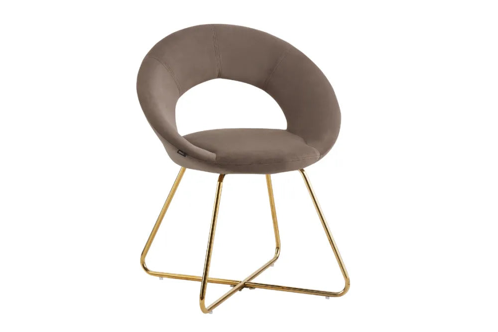 Chaise BUBBLE GOLD BLEU, BEIGE, GRIS, ECRU et MOKA