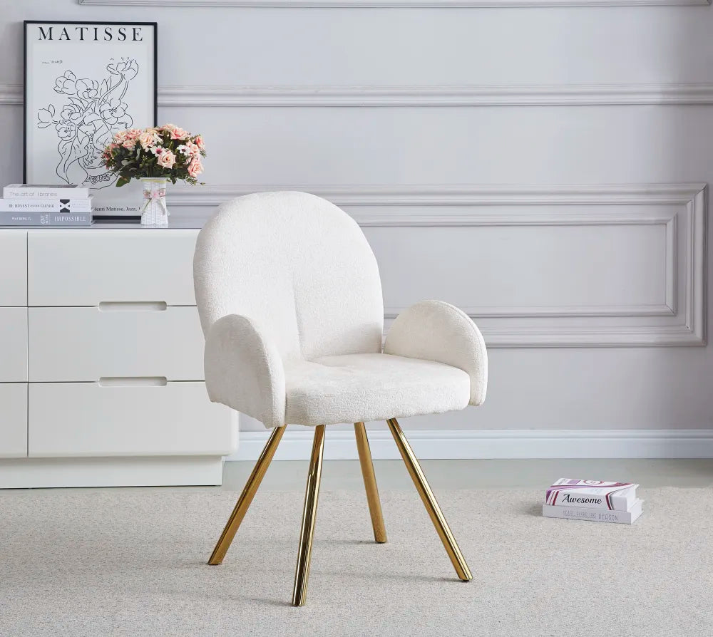 Chaise MIMI pied GOLD velours BLEU, VERT SAPIN, ANTHRACITE, MOKA et ECRU