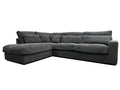 Canapé AMBERT angle gauche ou droit anthracite 320x230