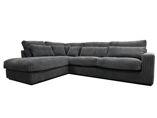 Canapé AMBERT angle gauche ou droit anthracite 320x230