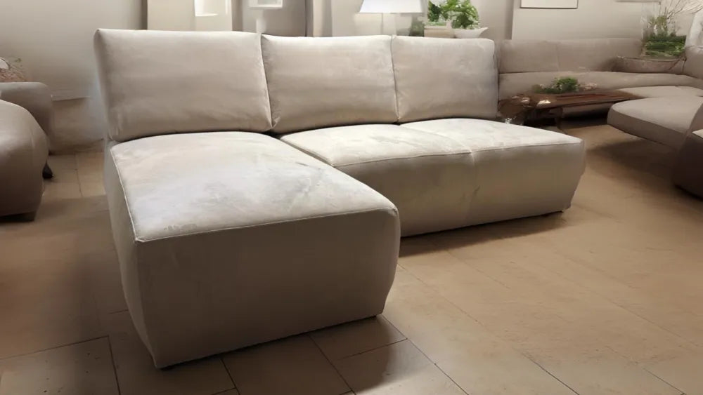 Canapé DYONISOS VELLUTO D'ANGLE BEIGE