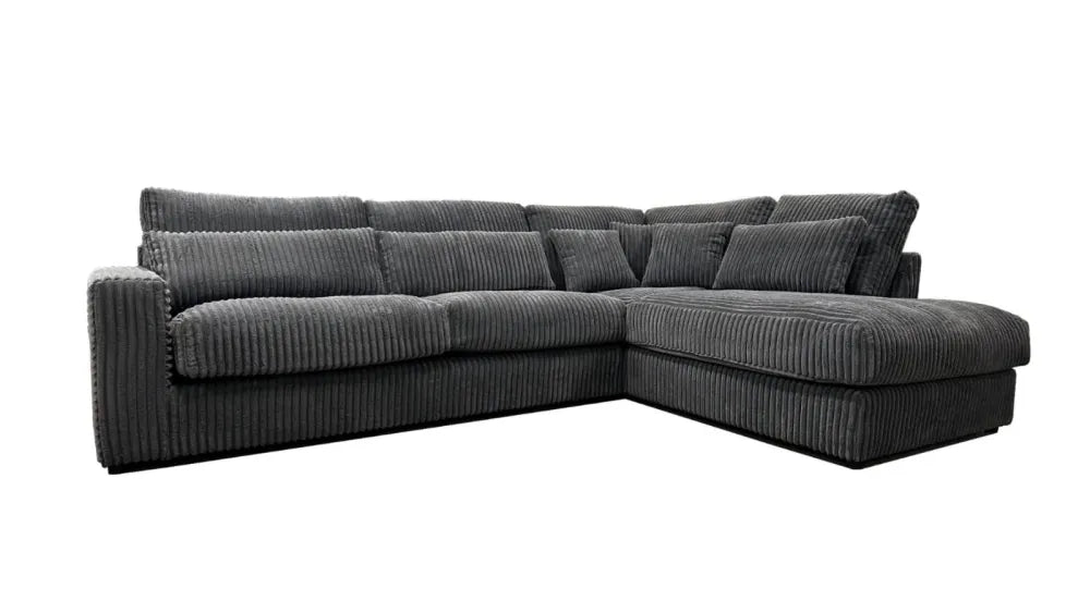 Canapé AMBERT angle gauche ou droit anthracite 320x230