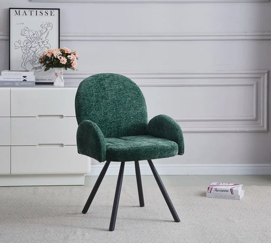 Chaise MIMI métal noir VERT SAPIN, BLEU, ANTHRACITE, MOKA et ECRU