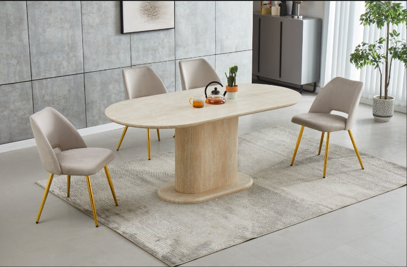 Table à manger TRAVERTIN 150x90cm
